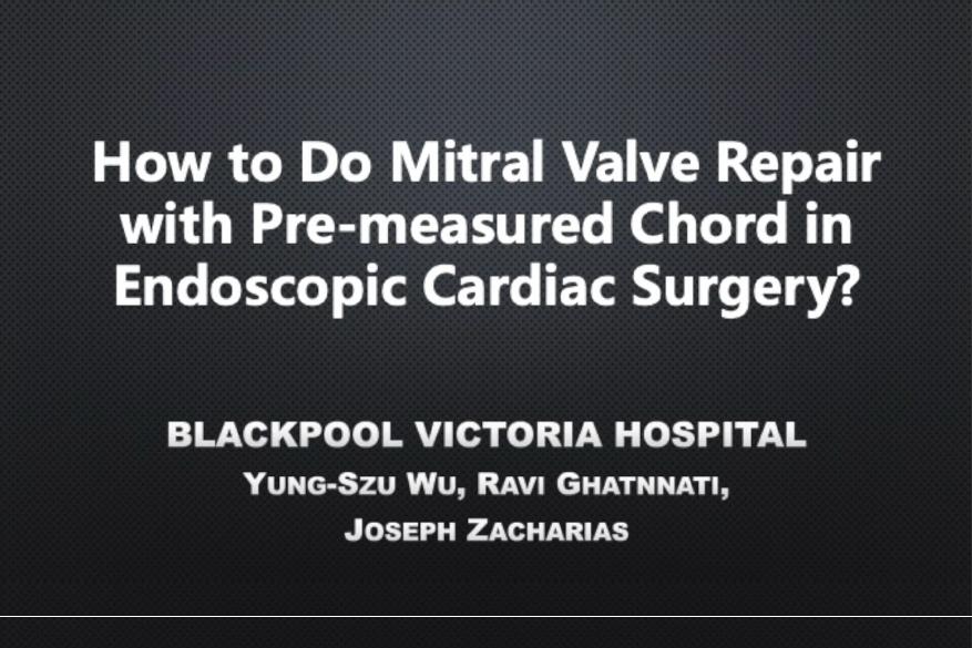 ChordX for Mitral valve repair in a 88 year old patient